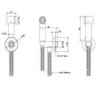 Bongio Гигиенический душ, цвет: золото