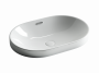 Умывальник овальный встраиваемый сверху в столешницу Element 600*400*195мм Ceramica Nova белый CN5020