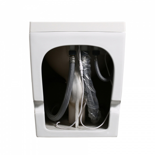 Унитаз ABBER Bequem AC1114P приставной белый с импульсным смывом