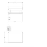 Gessi Goccia Держатель для туалетной бумаги с крышкой, подвесной, цвет: хром