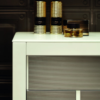 VITAGE milldue edition RITZ Комплект мебели с базой, раковиной PARIGI, зеркалом BERLINO, 181см, Цвет: стекло cannete-75/бл. лак riso-09