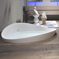 Antonio Lupi Dune Ванна полувстраиваемая 172х168х64.5см, цвет: белый