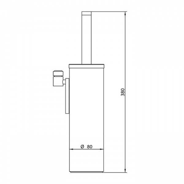 Ершик туалетный подвесной Bongio Pat, цвет: хром