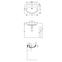 Simas Bormio Раковина 66х51 см, 1 отв., цвет: белый