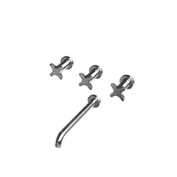 Antonio Lupi Timbro Смеситель для ванны, на 4 отв., излив: 300мм, цвет: хром