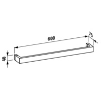 Laufen Kartell Полотенцедержатель 60см, подвесной, цвет: янтарь