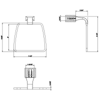 Gessi Mimi Полотенцедержатель &quotкольцо&quot 19см, подвесной, цвет: хром