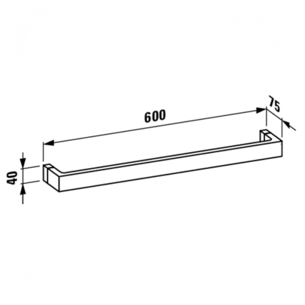 Laufen Kartell Полотенцедержатель 60см, подвесной, цвет: изумрудный зеленый