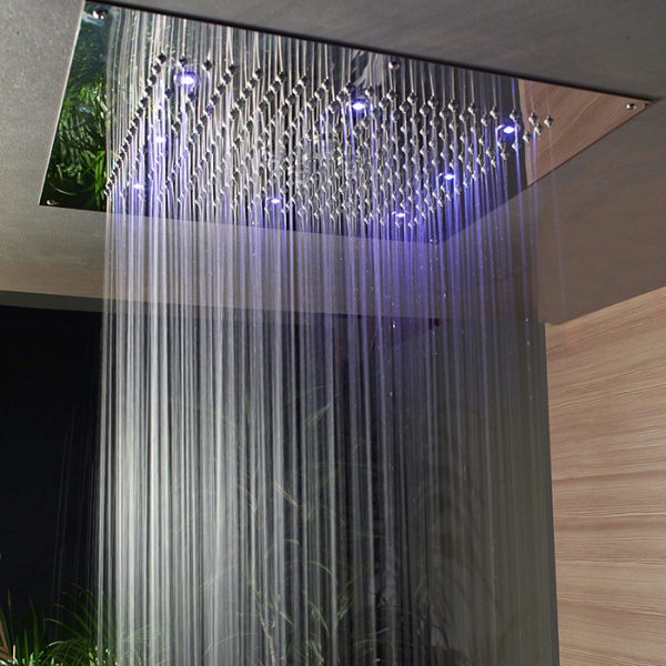 Bossini Dream Верхний душ 57x47см, с 8 LED RGB, 2 режима, цвет: хром