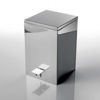 Decor Walther TE 70 SC Ведро 20x20x32см, с педалью и крышкой, softclose, напольное, цвет: сталь матовая