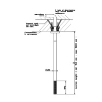 Gessi Cesello Излив потолочный. цвет: шлифованная сталь