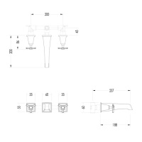 Devon&Devon Time Смеситель для раковины, цвет: никель сатинированный