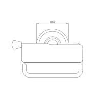 Nicolazzi Onice Держатель туалетной бумаги с крышкой, подвесной, цвет: золото