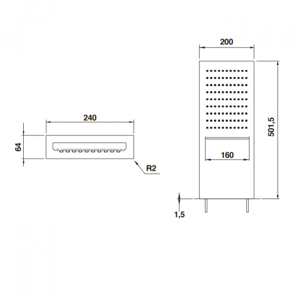 Bongio Soffioni Верхний душ 501х200 мм, 2 режимный, цвет: золото