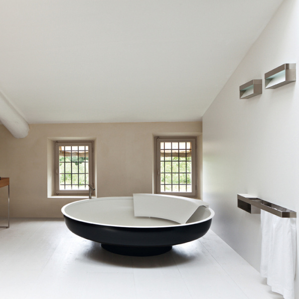 Agape Ufo Ванна отдельностоящая d204x50 см, круглая, 2 спинки