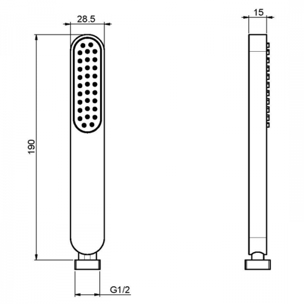 Carlo Frattini Wellness Ручной душ F2406CR, цвет: хром