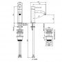 Carlo Frattini Spillo Steel Смеситель для раковины, на 1 отверстие, с донным клапаном click-clack, цвет: INOX