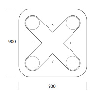 EMCO Evo Пульт управления светом с магнитным креплением, цвет: белый