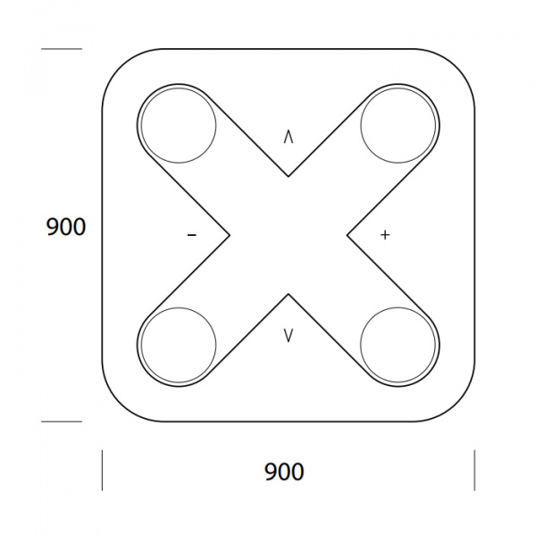 EMCO Evo Пульт управления светом с магнитным креплением, цвет: черный