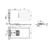 Gessi Quadro Верхний душ 300х550 мм, подключение: 1/2", цвет: Black XL