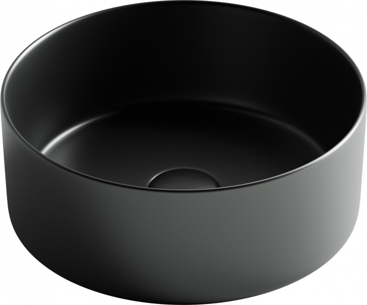 Умывальник чаша накладная круглая (цвет Чёрный Матовый) Element 358*358*137мм Ceramica Nova чёрный матовый CN6032MB