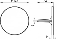 Косметическое зеркало Keuco Royal Modular 2.0 темно-серое