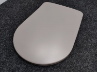 Kerasan Nolita Сиденье для унитаза SLIM быстросъемное, цвет Ferro Matt, петли хром