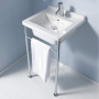 Duravit Starck 3 Консоль металлическая 48x46.5см, с раковиной на 1 отв., цвет: белый/хром