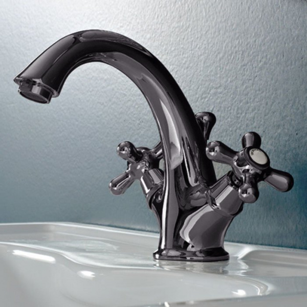 Sbordoni Etruria Смеситель для раковины на 1 отверстие, цвет: черный никель