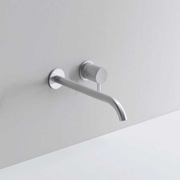 NOORTH milldue edition Смеситель для раковины, 2 отв., цвет: полированная сталь