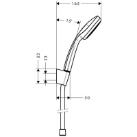 Hansgrohe Croma 100 1 jet Ручной душ, цвет: хром