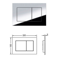 TECE TECEbase Система инсталляции для унитазов 5 в 1, с унитазом и кнопкой смыва, цвет: хром
