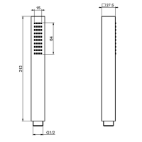 Carlo Frattini Wellness Ручной душ F2203CR, цвет: хром