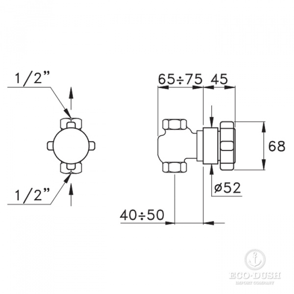 Stella Aster Встраиваемый смеситель 0/154 без излива, цвет: хром