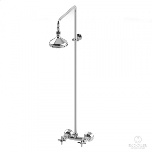 Stella Italica Душевой комплект 3283/301/314A-140: смеситель, штанга+верхний душ 140мм, цвет: хром