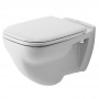 Duravit D-Code Унитаз подвесной с горизонтальным смывом, 35.5x54см, Цвет: Белый