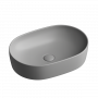 Умывальник чаша накладная овальная (цвет Антрацит Матовый) Element 600*415*135мм Ceramica Nova антрацит матовый 