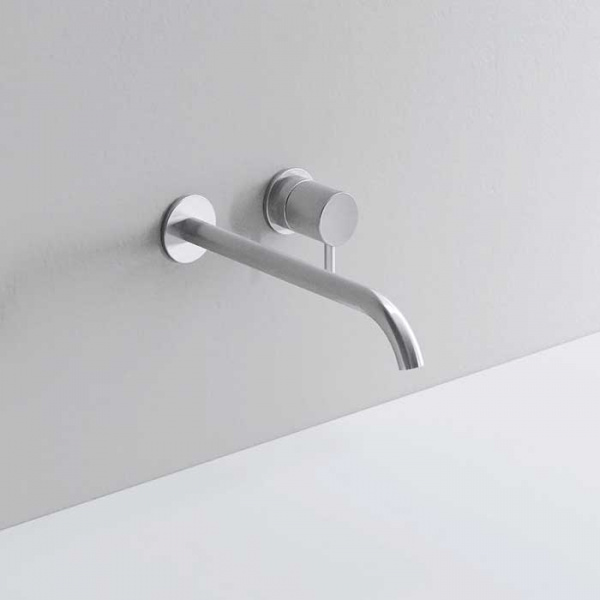 NOORTH milldue edition Смеситель для раковины, 2 отв., цвет: полированная сталь