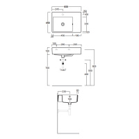 SIMAS Top e lavabi d'arredo Раковина 65х45 см, 1 отв., цвет: белый