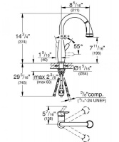 Смеситель для кухонной мойки Grohe Parkfield 30213ZC1