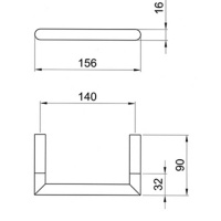 Fantini Young Держатель туалетной бумаги, подвесной, цвет: Matt Copper PVD