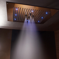 Bossini Dream Верхний душ 57x47см, с 8 LED RGB, 2 режима, цвет: хром