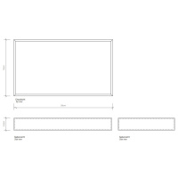 Decor Walther Brownie Tab L Лоток универсальный 28x16см, настольный, цвет: черная кожа