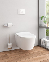 TOTO RP Унитаз подвесной 54x38x33см, с сиденьем TC513F, цвет: белый