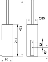 Ершик Keuco Edition 400 11564 хром