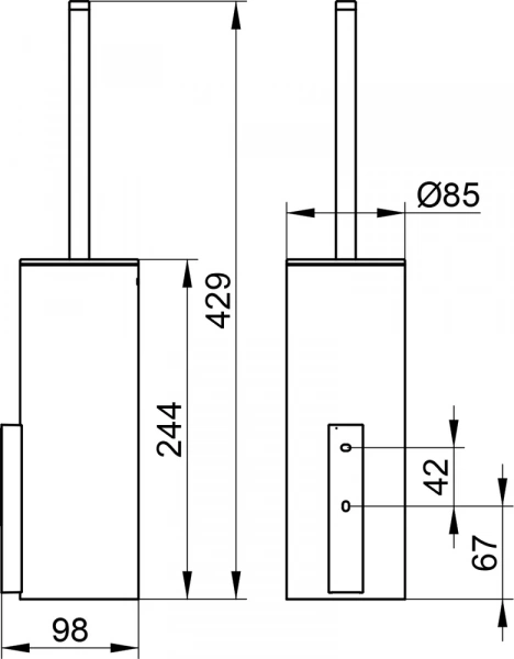 Ершик Keuco Edition 400 11564 хром