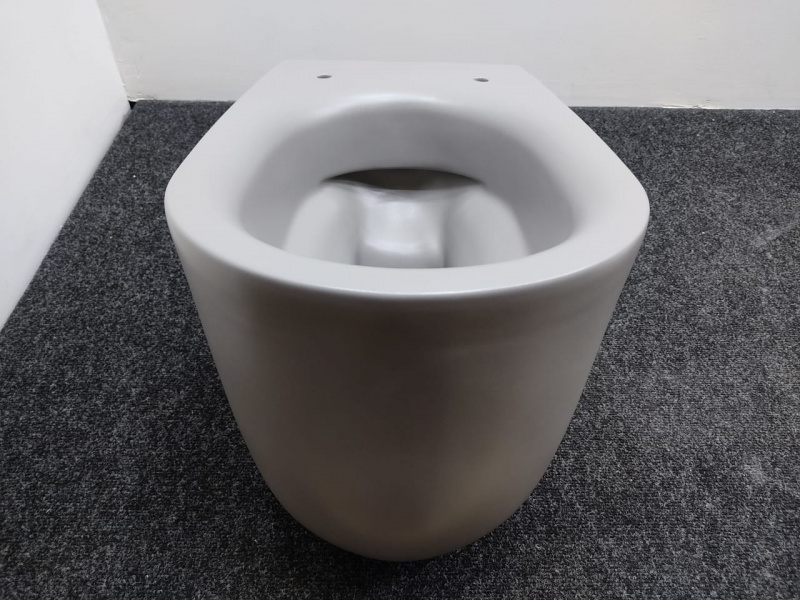 Kerasan Nolita Унитаз безободковый подвесной 55х35 см, с креплениями WB9N, цвет: FERRO MATT