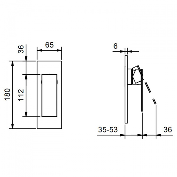 Fantini Mint Смеситель для душа, встраиваемый, цвет: нержавеющая сталь