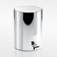 Decor Walther TE 50 Ведро 23.5xh32см, с педалью и крышкой, softclose, напольное, цвет: хром