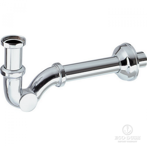 CISAL Сифон 1&quot1/4 S-образный, цвет: хром